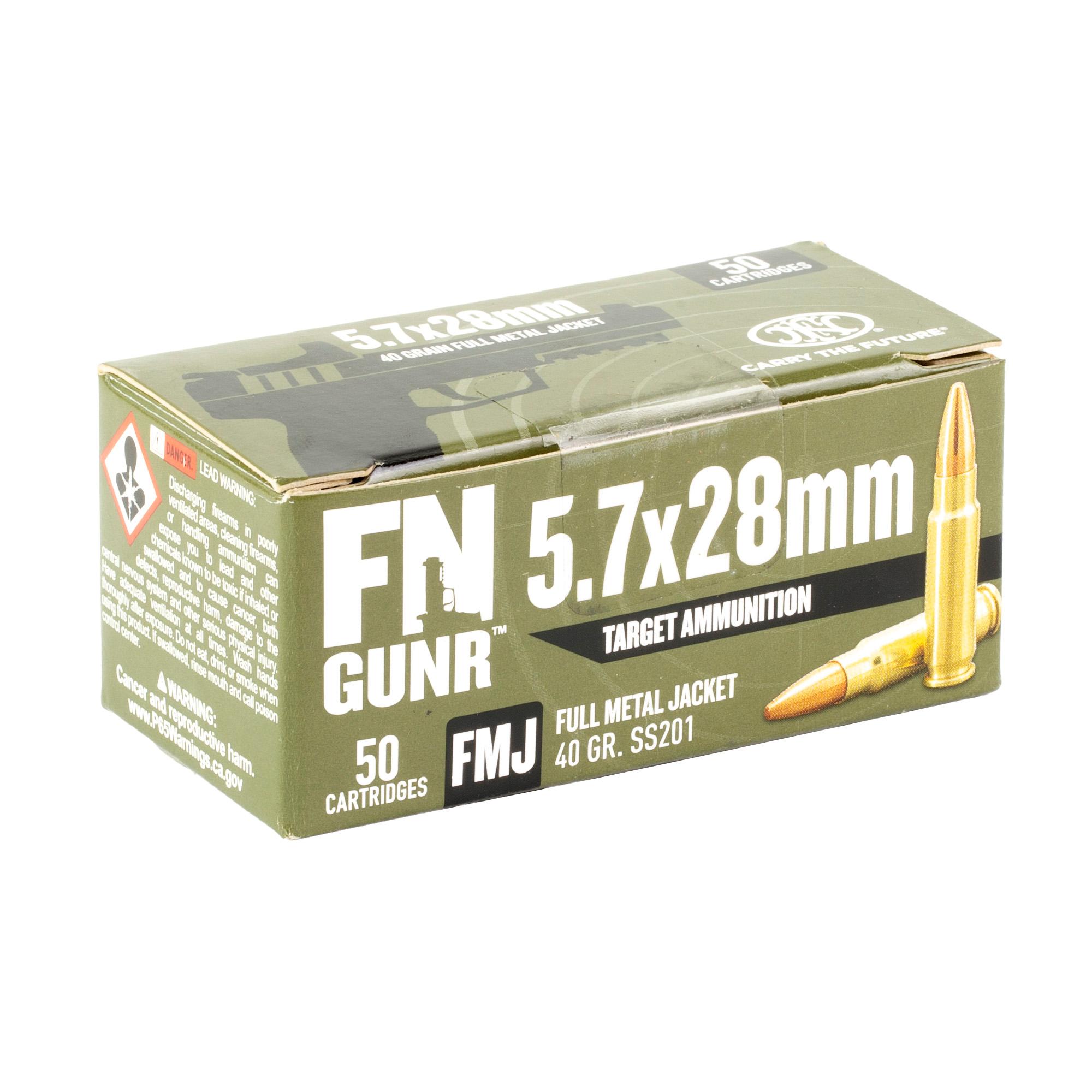 Hand Gun Ammunition FN GUNR SS201 5.7X28MM 40GR 50/500 image 2