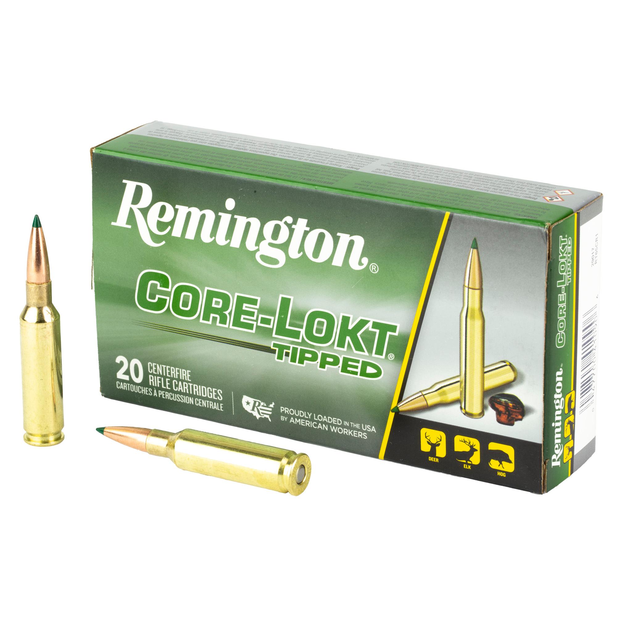 Rifle Ammunition REM 6.5CRD 129GR CLOK TIPPED 20/200 image 1