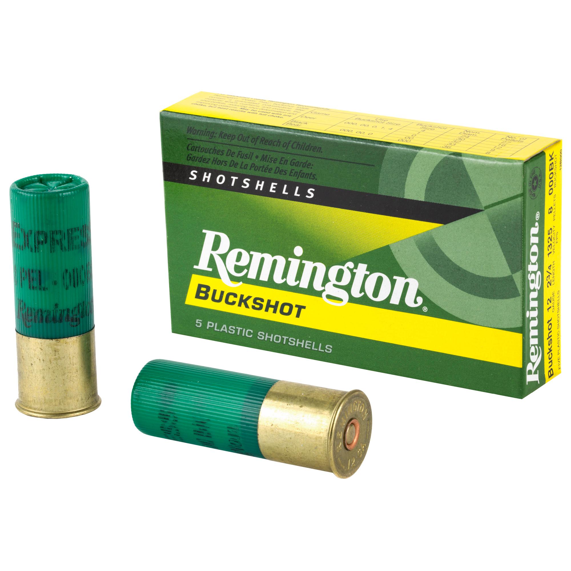 Shot Shell Ammunition REM EXP 12GA 2.75" 000 BCK 5/250 image 1