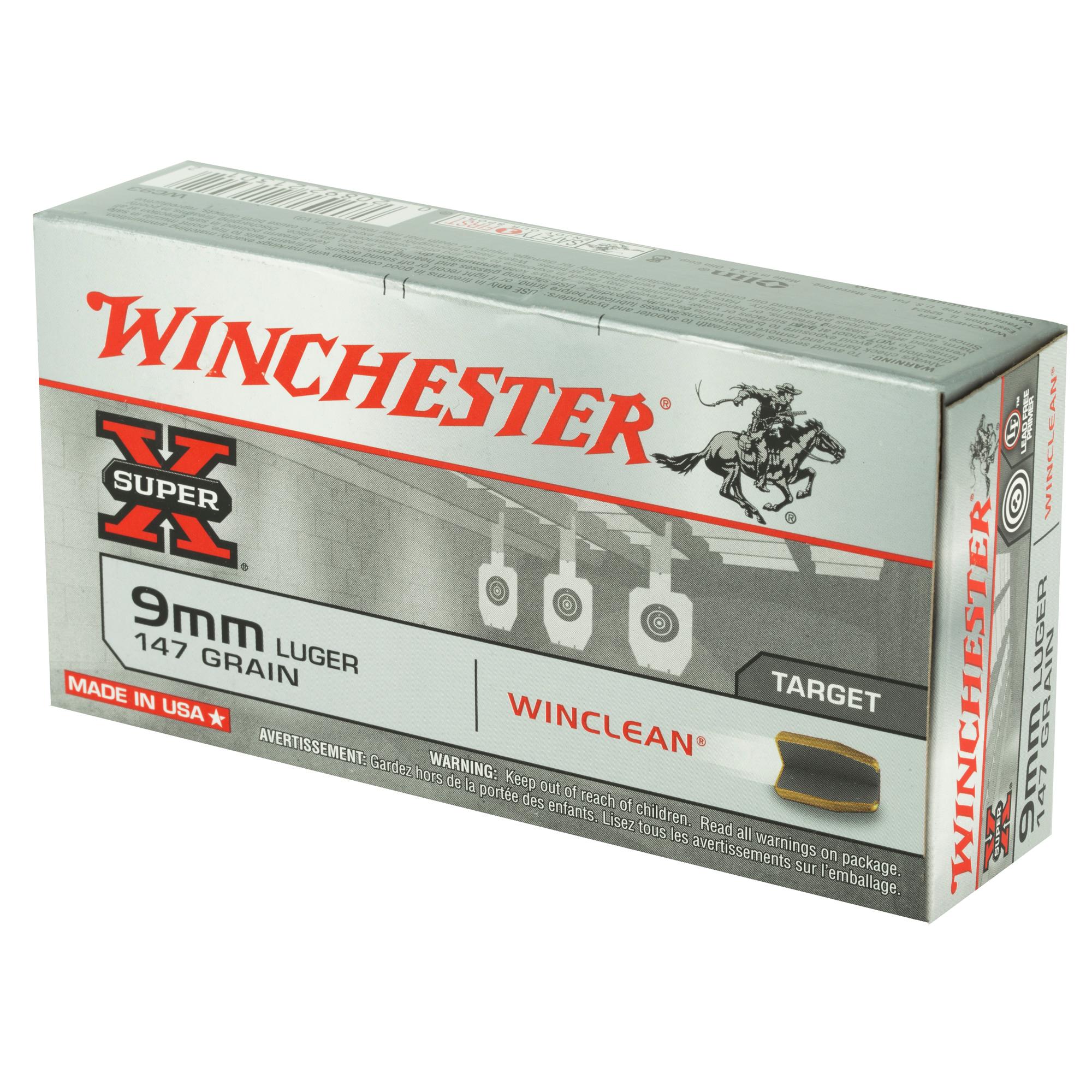 Hand Gun Ammunition WIN SPRX WINCLEAN 9MM 147GR 50/500 image 3