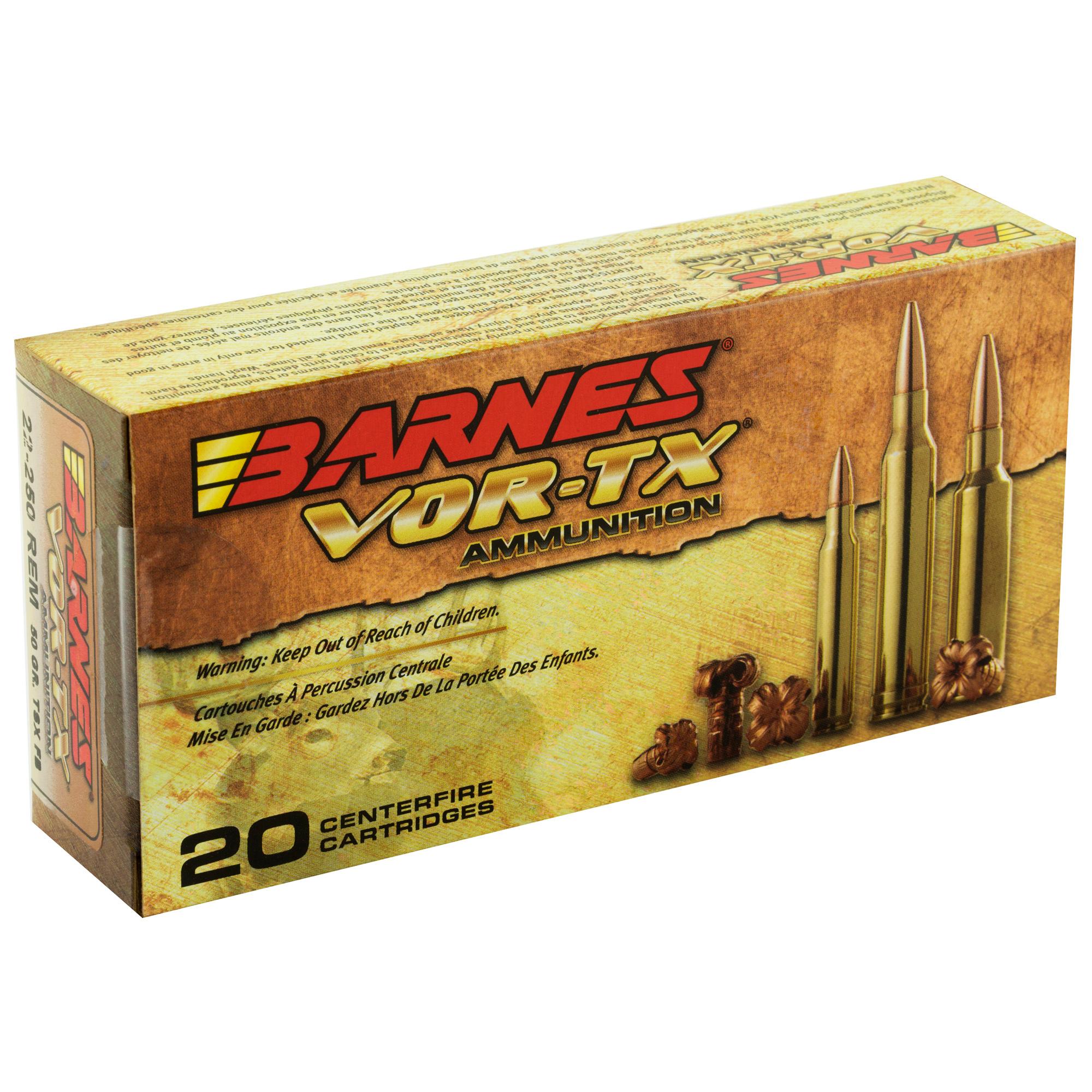 Rifle Ammunition BARNES VOR-TX 22-250 50GR TSX 20/200 image 2