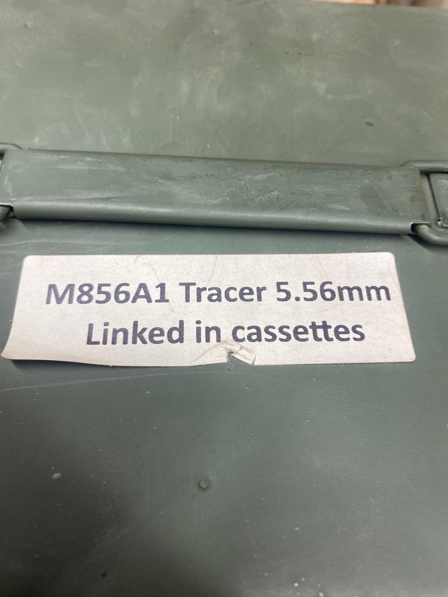 Linked Ammunition Factory M856A1 Tracer — Linked 5.56mm (M27 Link) — 20-Round Belts image 1