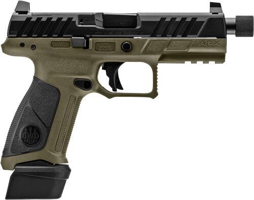 Handguns BERETTA APX A1 FS 9MM 4.8" 21RD OD GREEN BLK POLY THREAD image 4
