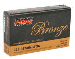 Rifle Ammunition PMC Bronze Ammunition 223 Remington 55 Grain Full Metal Jacket image 1