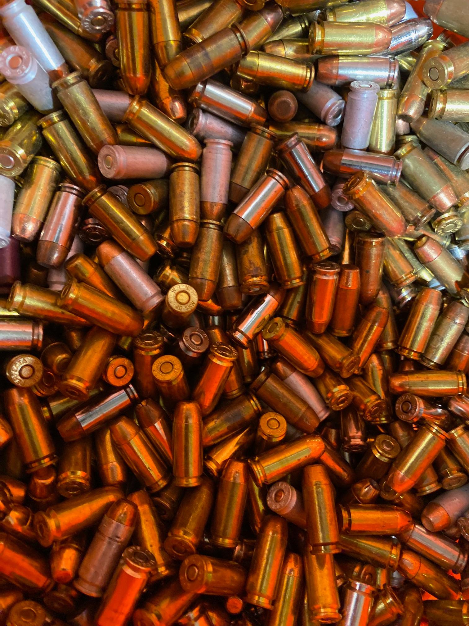 Hand Gun Ammunition Box of 250+ Loose .40 S&W Ammunition image 1