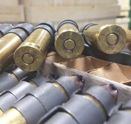 Linked Ammunition Linked .50 BMG Blanks – 100 Rounds  image 1