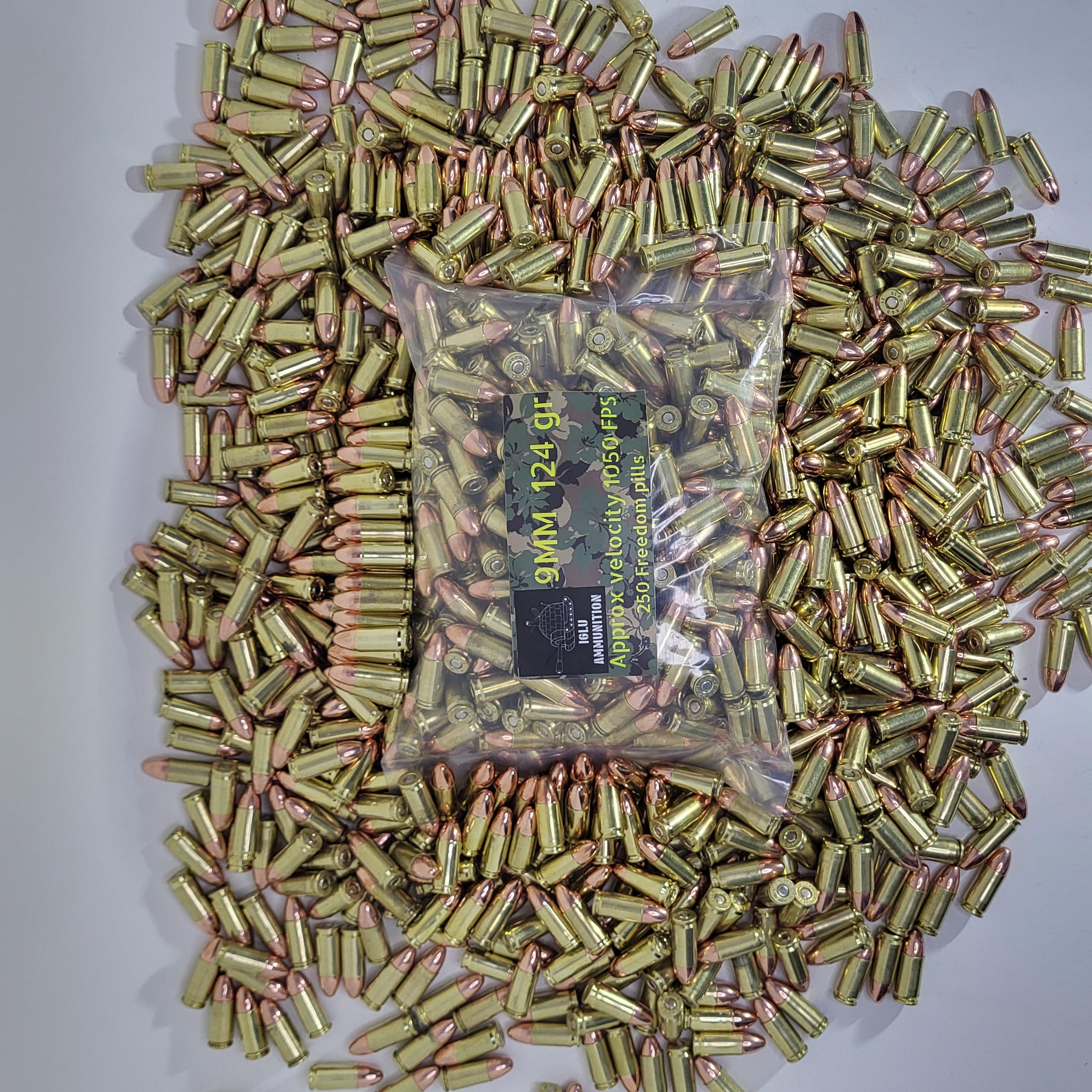 Hand Gun Ammunition IGLU Ammunition 9mm 124gr 250 count image 2