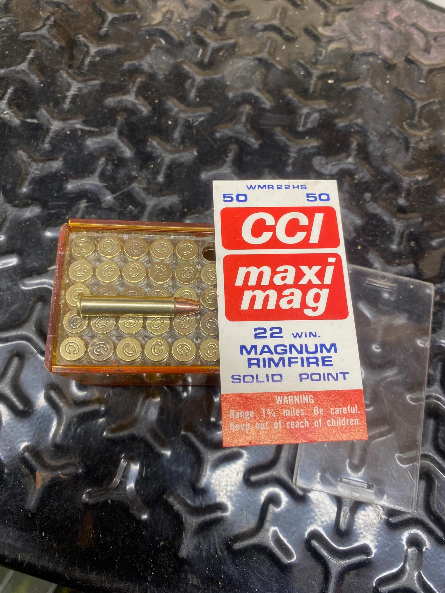 Rimfire Ammunition CCI 22 Magnum Rimfire 50ct Box Solid Point image 1