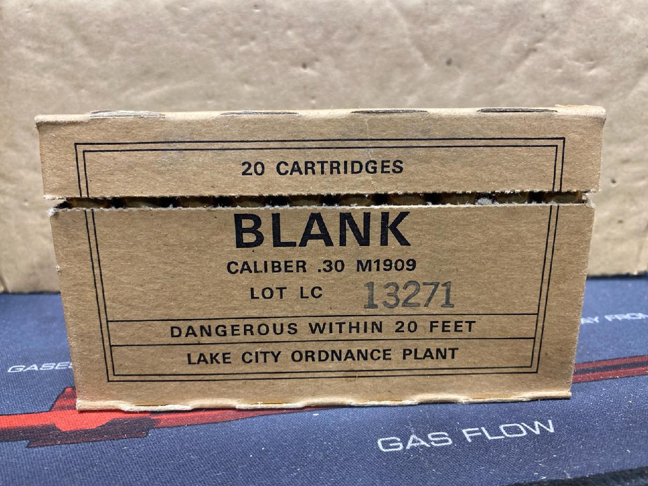 Blank Ammunition Military Surplus 30 CAL. M1909 BLANKS image 1