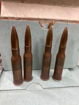 Rifle Ammunition 7.62x54r Czech 1980s Military Surplus 148gr FMJ Steel Core 20ct Box image 1