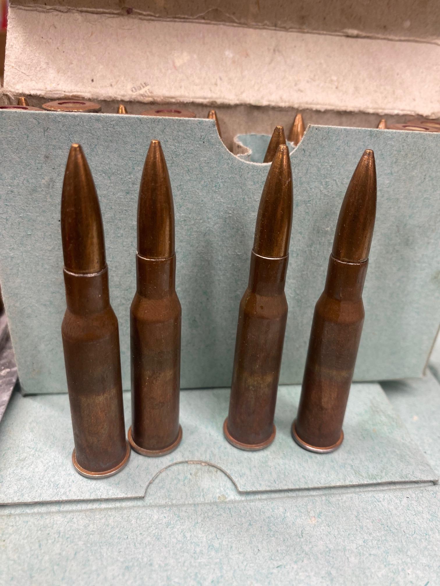 Rifle Ammunition 7.62x54r Czech 1980s Military Surplus 148gr FMJ Steel Core 20ct Box image 1