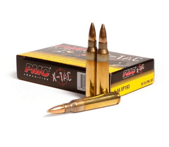 Rifle Ammunition PMC X-Tac Ammunition 5.56x45mm NATO 55 Grain XM193 Full Metal Jacket Boat Tail image 1