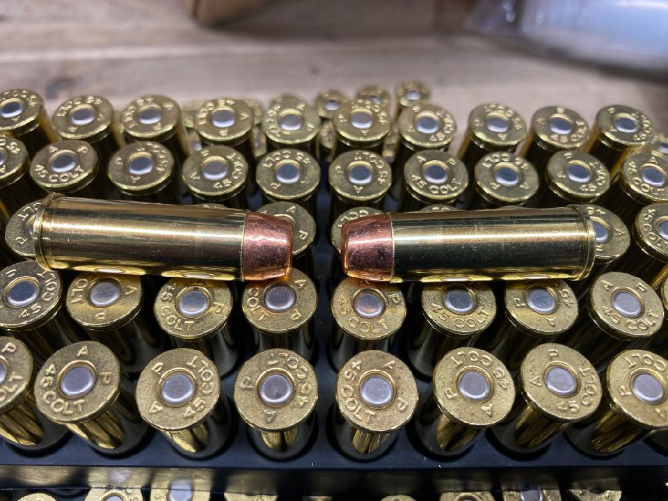 Hand Gun Ammunition 45 Colt (Long Colt) 250 Grain Total Metal Jacket Box of 50 image 1