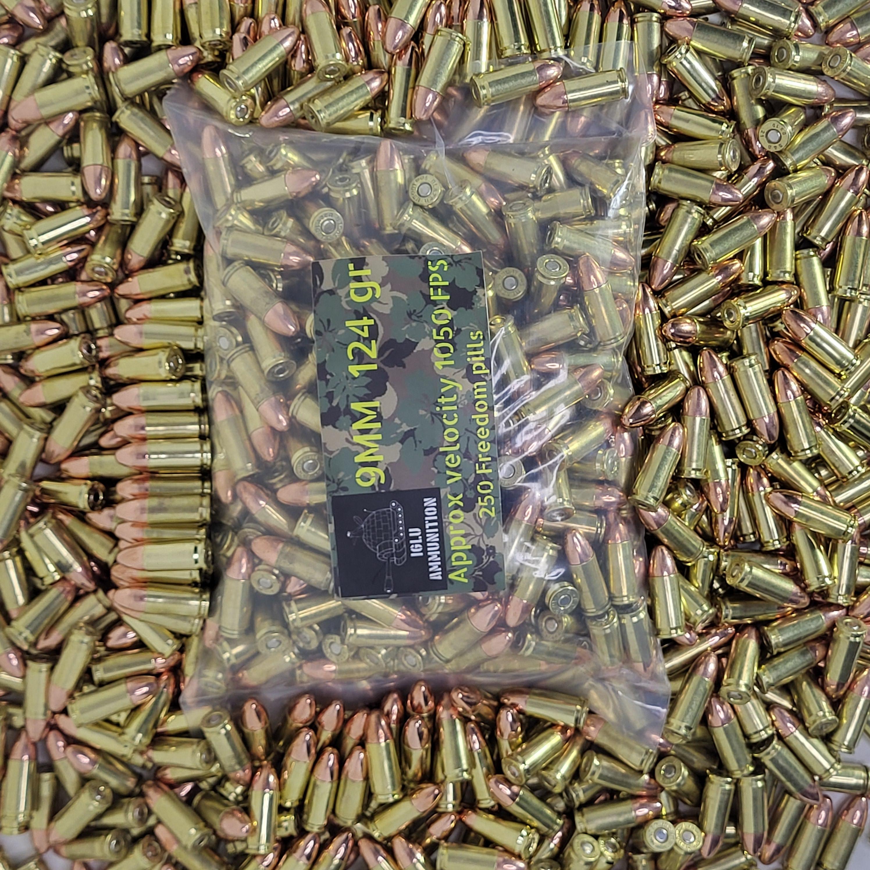 Hand Gun Ammunition IGLU Ammunition 9mm 124gr 250 count image 1