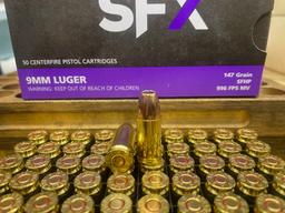 Hand Gun Ammunition 9mm 147gr PMC SFX Hollow Point image 1