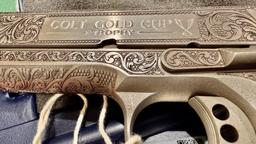Handguns Absolutely BREATHTAKING Colt 1911 with Full Coverage Custom Engraving! image 3