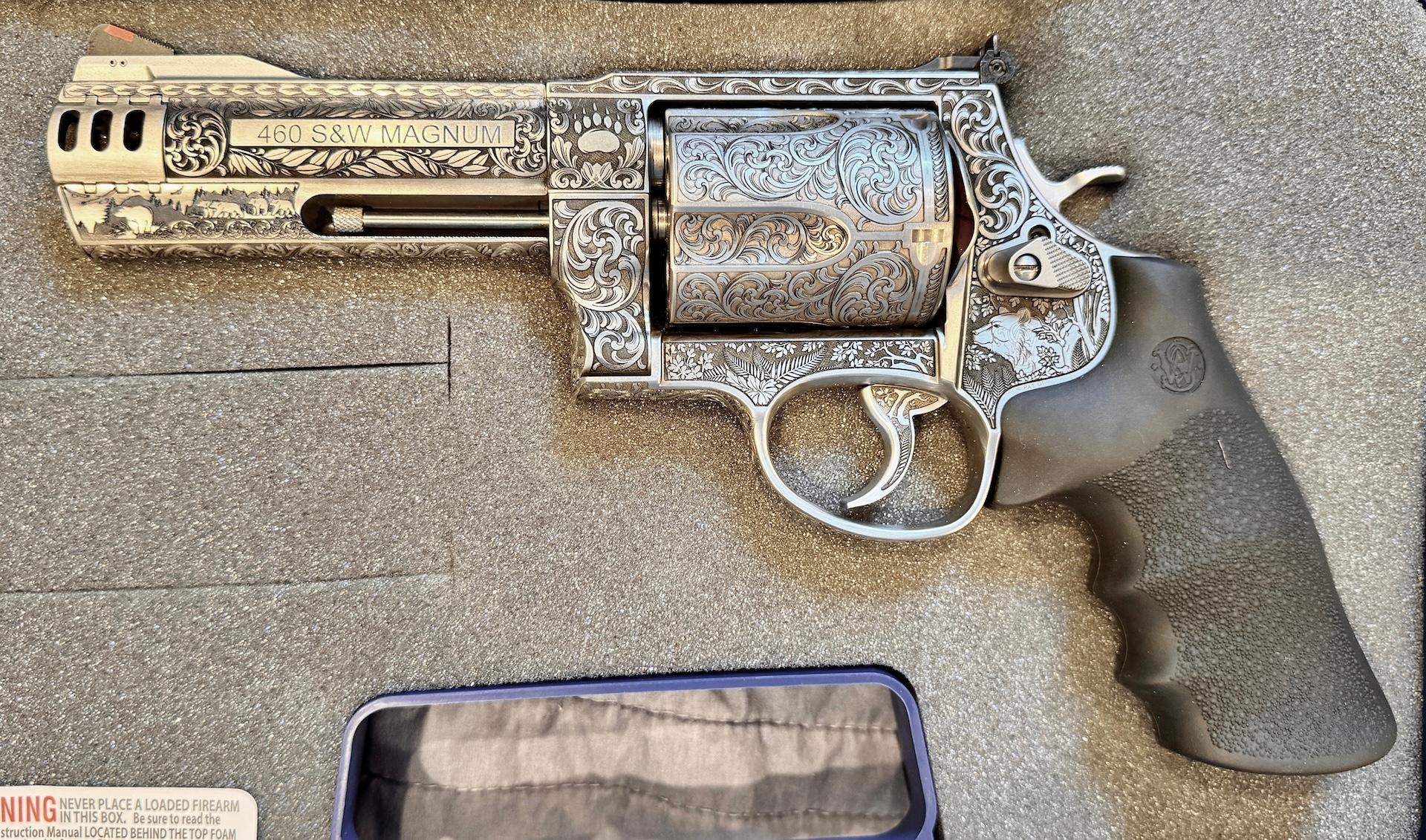 Handguns Absolutely BREATHTAKING Revolver with Full Coverage Custom Engraving! image 5