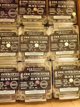 Hand Gun Ammunition Black Label 90gr 9mm Interceptors image 1