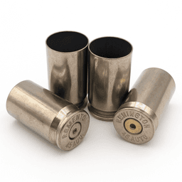 Brass Once Fired .45 ACP Pistol Brass – Nickel Finish – 1,000 pcs image 1