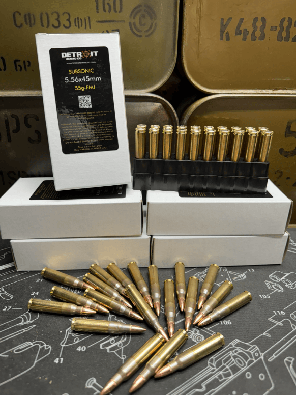 Rifle Ammunition Subsonic 5.56x45mm 55gr FMJ image 1