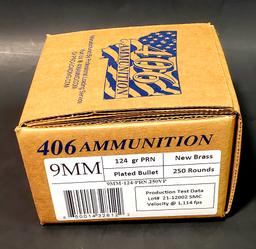 Hand Gun Ammunition 9mm 124gr RN 406 Ammunition image 2