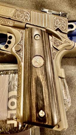 Handguns Absolutely BREATHTAKING Colt 1911 with Full Coverage Custom Engraving! image 4
