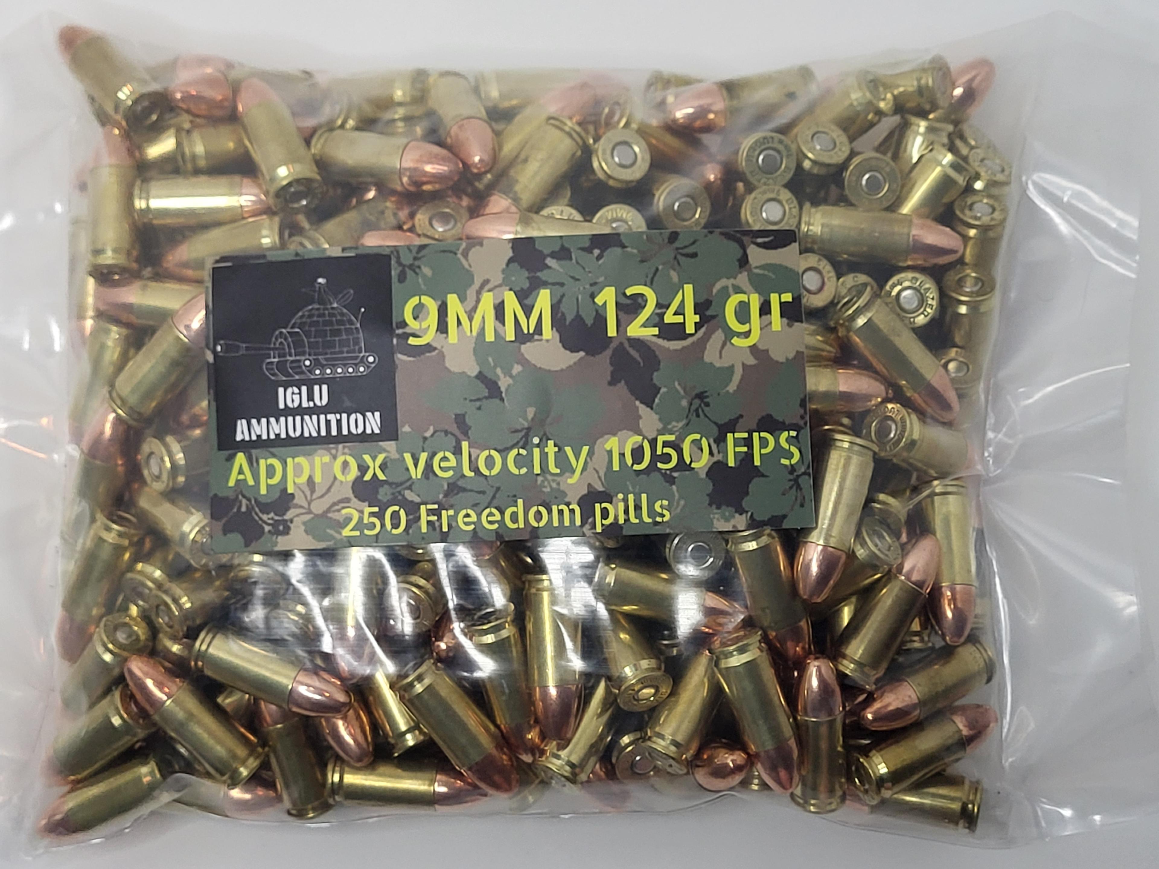Hand Gun Ammunition IGLU Ammunition 9mm 124gr 250 count image 3