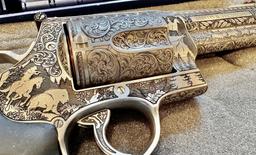 Handguns Absolutely BREATHTAKING Revolver with Full Coverage Custom Engraving! image 1