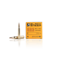 Rifle Ammunition Black Sheep .223 Remington 55gr FMJ 25 Round Box image 1