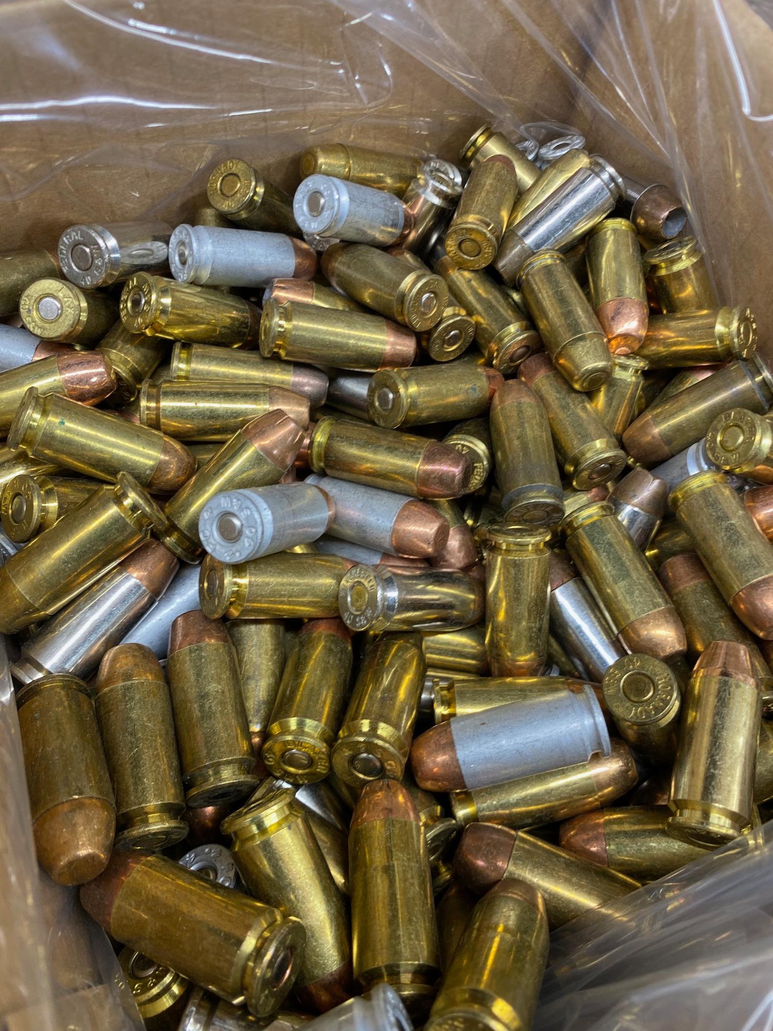 Hand Gun Ammunition Box of 250+ Loose .40 S&W Ammunition image 2