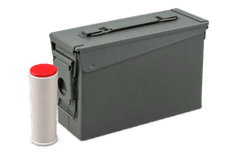 37 / 40mm 37mm Boom Box – 10 Round Variety Pack in .30 Cal Ammo Can image 1